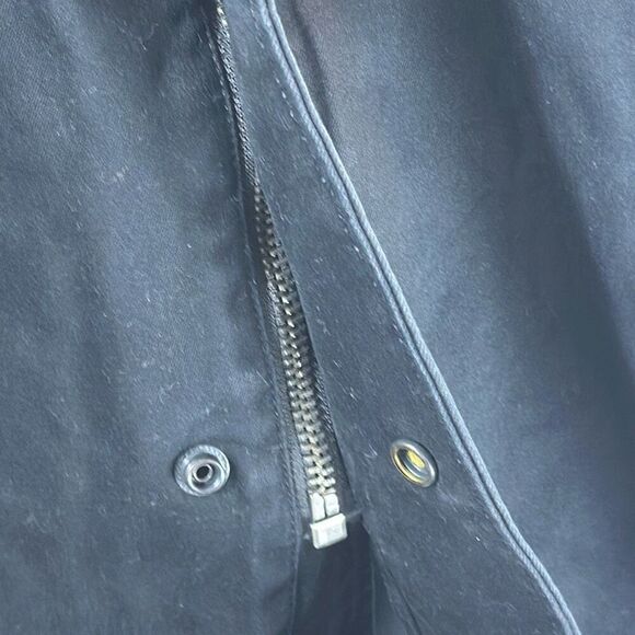 G Star Raw Raw Correct Mens Black Denim Jacket Trench Coat size L Large Cotton - Picture 5 of 15